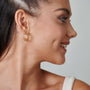 Chain Hoop Earrings - HLcollection - Handmade Gold and Silver Jewelry
